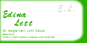 edina lett business card